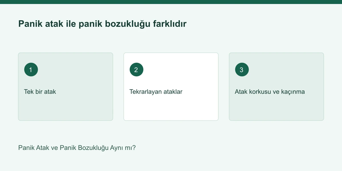 Panik Atak ve Panik Bozukluğu Aynı mı? | Panik Atak Nedir Panik atak ile panik bozukluğu farklıdır